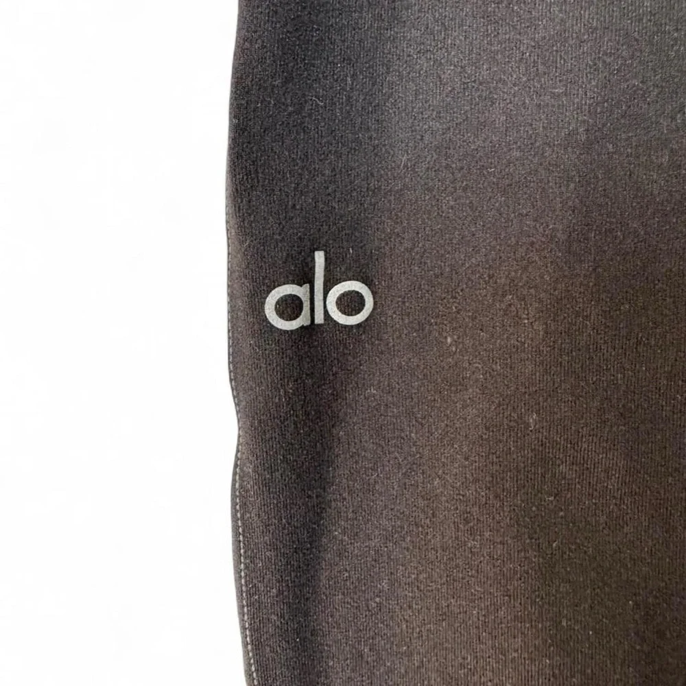 Alo Yoga Lounge Leggings - Front Zip - black - M